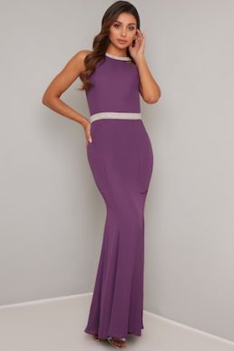 Chi Chi Scout Embellished Maxi Dress Purple