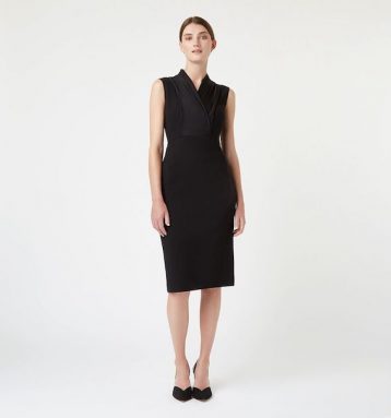 Hobbs Katherine Shift Dress Black