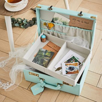 Personalised Wedding Memory Suitcase Keepsake Box