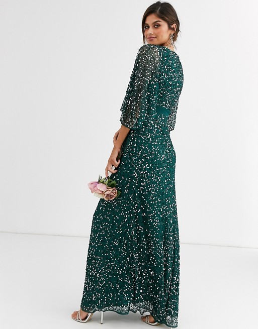 Maya green 2025 bridesmaid dress