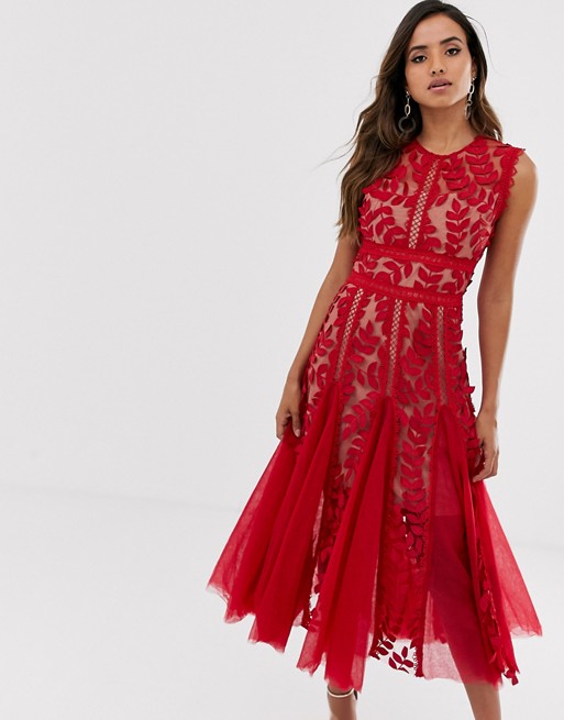 Bronx and banco bonita embroidered maxi dress hotsell