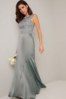 Rare London Sweetheart Plunge Maxi Dress With Lace Skirt, $111, Asos