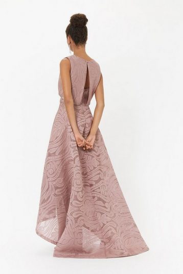 Coast Baroque Layered Maxi Dress, Blush/Pale Pink - Image 2