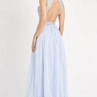 Lace and 2024 beads blue dress