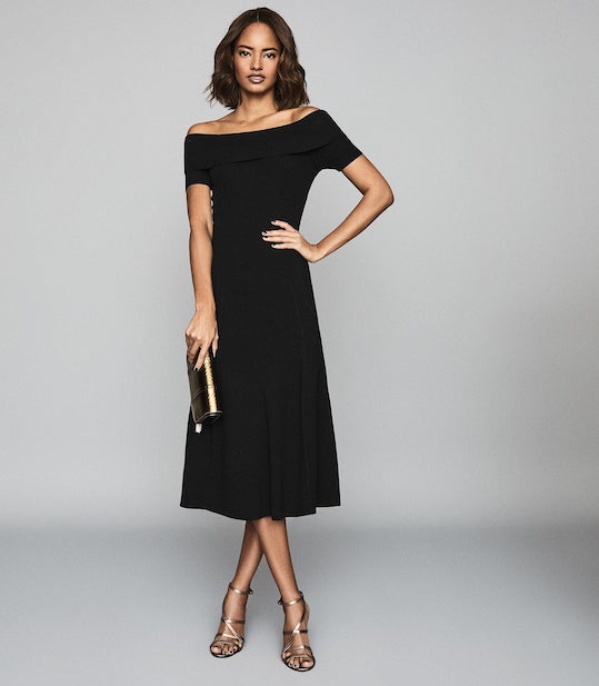 Black bateau dress on sale