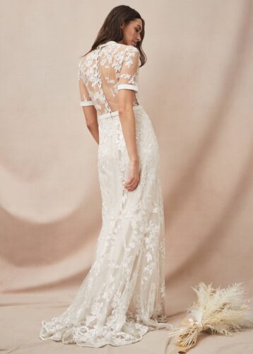 Phase Eight Poppy Embroidered Wedding Dress Ivory