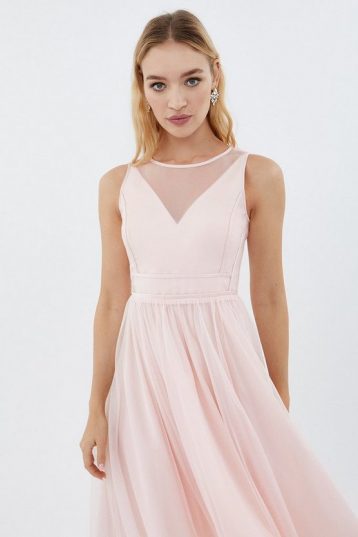 pale pink midi dress uk