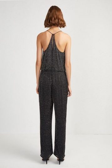 French Connection Clara Embellished Jumpsuit Black