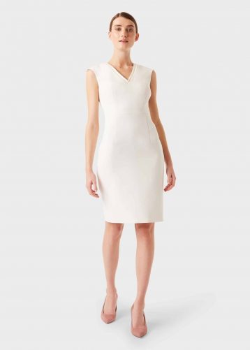 Hobbs Frida Shift Dress Ivory