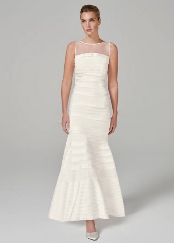 Phase Eight Shannon Layered Wedding Dress, Ivory - Image 2