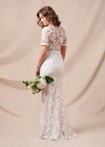 Phase Eight Poppy Lace Embroidered Wedding Dress Ivory