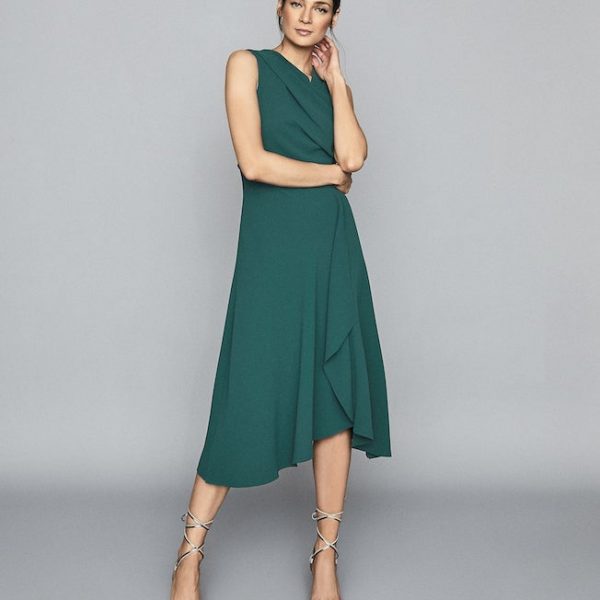 reiss teal dress