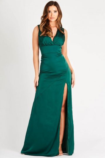 TFNC Jarell Green Maxi Bridesmaid Dress