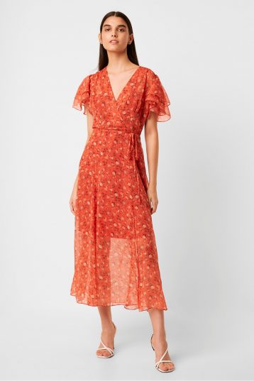 Esi Crinkle Midi Tea Dress