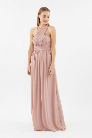 Coast Multiway Jersey Maxi Bridesmaid Dress Blush Pale Pink