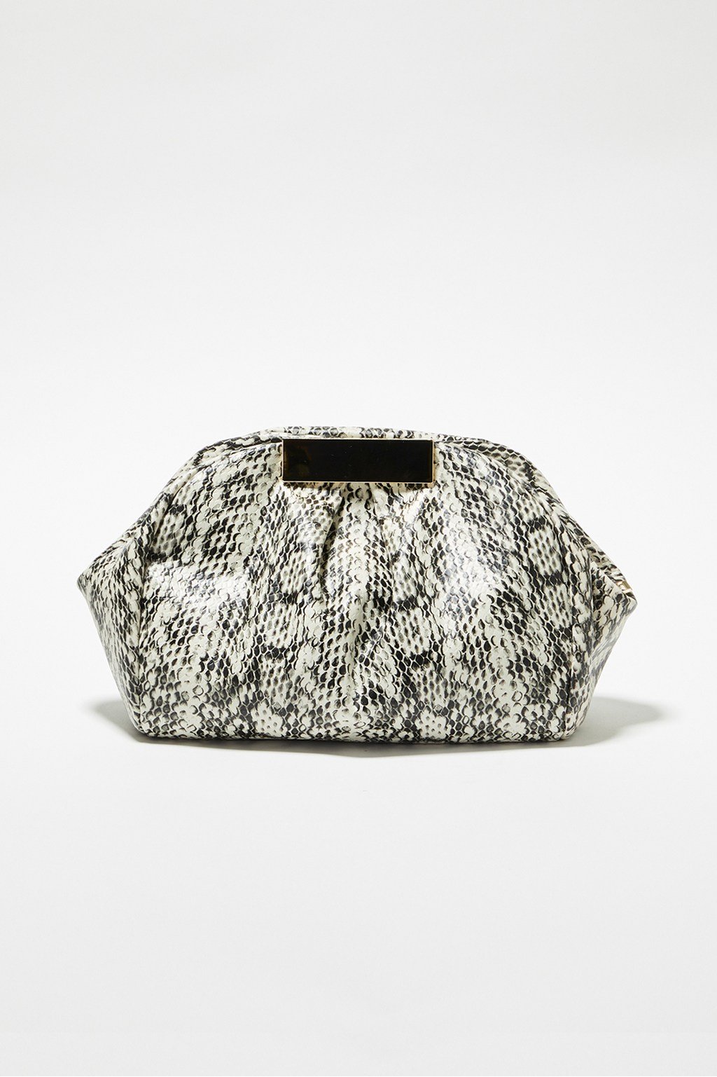 Kaya Faux Python Clutch