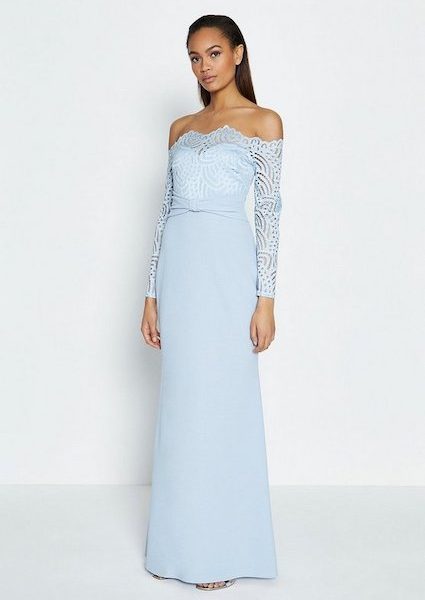 sky blue maxi dress uk