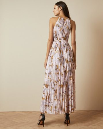 ted baker cabana pleated maxi dress