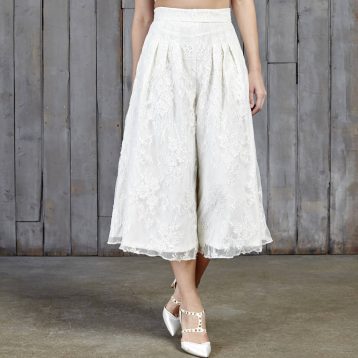 Drakeford Lace Bridal Culottes Ivory