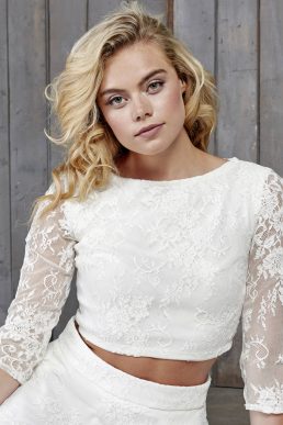 Le Fay Lace Bridal Top Ivory