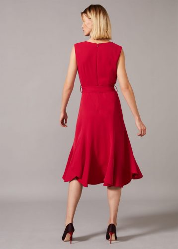 Phase Eight Elena Panelled Dres Red