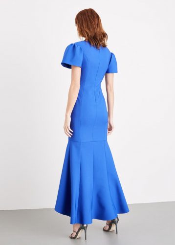 Phase Eight Maddi Bardot Maxi Dress, Cornflower Blue