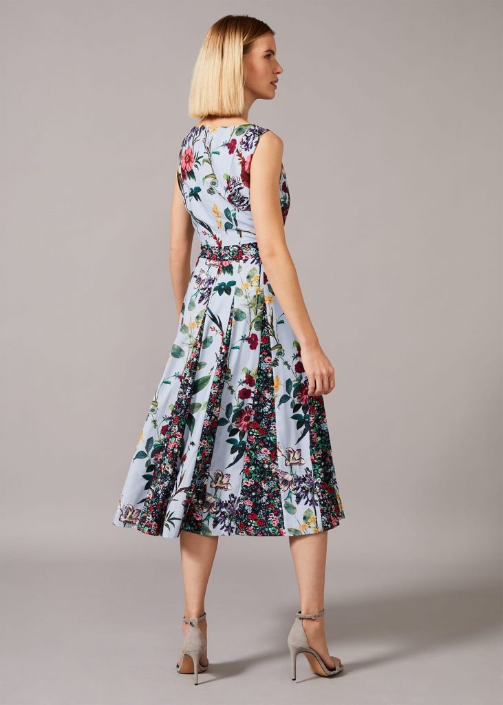 Phase Eight Trudy Patched Floral Print Dress, Blue/Multi - myonewedding ...