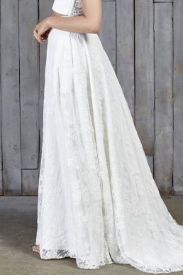 Stevenson Lace Boho Bridal Skirt Ivory