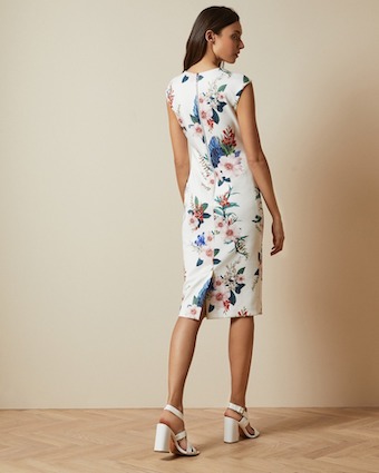 Ted baker outlet white floral dress