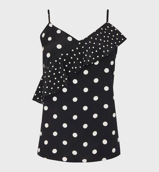 black and white spotty top