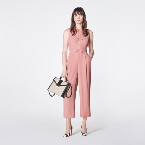 pink sleeveless jumpsuit