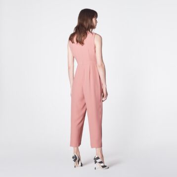 L.K.Bennett Summer Sleeveless Jumpsuit, Rose Blush/Pink