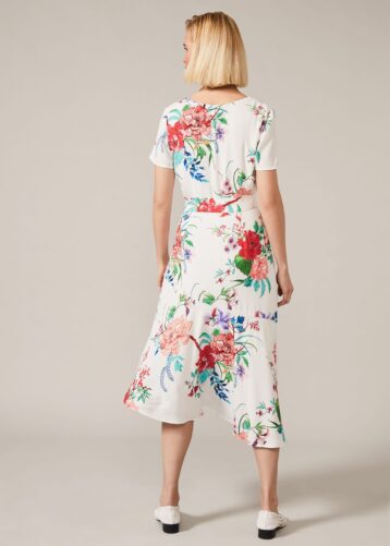 Phase Eight Evadine Floral Tea Dress White Multi