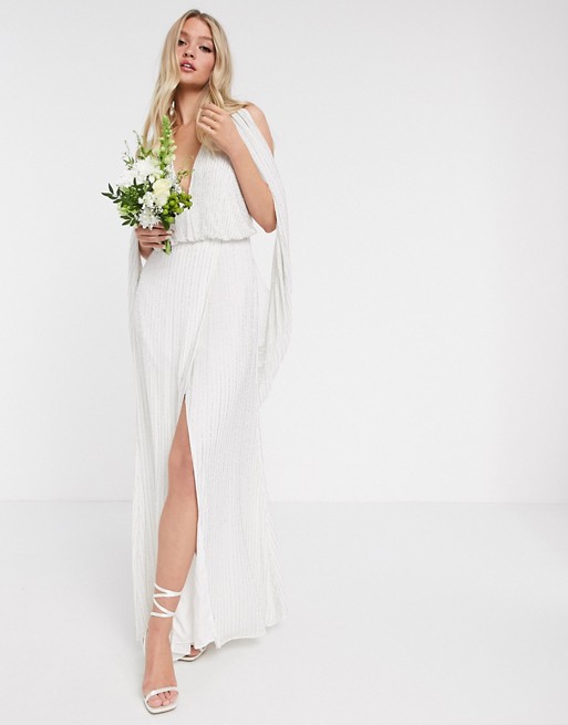 Asos edition deco top embellished wedding dress