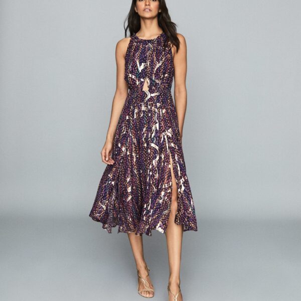 reiss purple dress