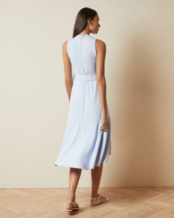 Ted Baker CORVALA Sleeveless midi dress Light Blue