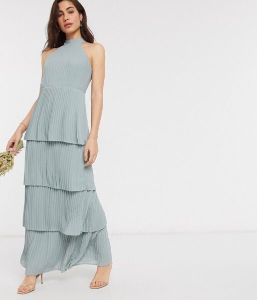 tfnc sage bridesmaid dress