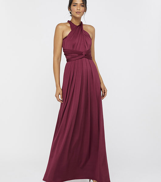 monsoon burgundy dress