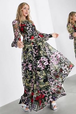 Miss Selfridge Miss Selfrdige Embroidered Maxi Dress, $234, Asos
