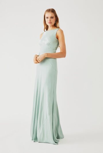 Ghost Taylor Bridesmaid Maxi Dress, Dusty Green