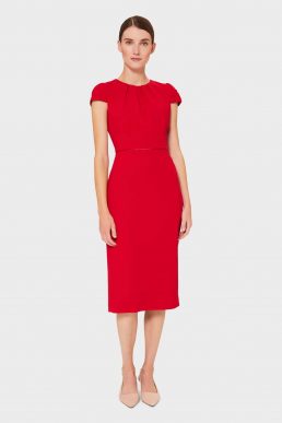 Hobbs Joan Shift Dress Red