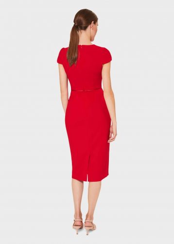 Hobbs Joan Shift Dress Red