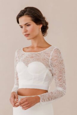 Lace cover up with silk tie up sash, lace cover up pale ivory cover up