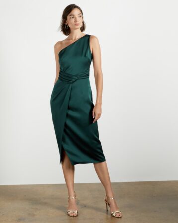 Ted baker green hot sale satin dress