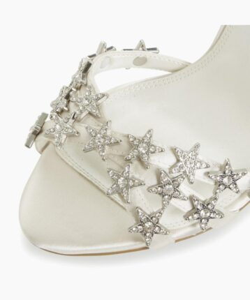 Dune Mary Star Embellished Studded Heel Wedding Shoes Stiletto Heel