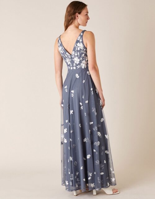 clemence embroidered maxi dress