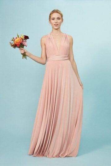 Coast Multiway Jersey Maxi Dress Light Pink Blush