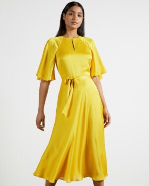 ted baker yellow dress