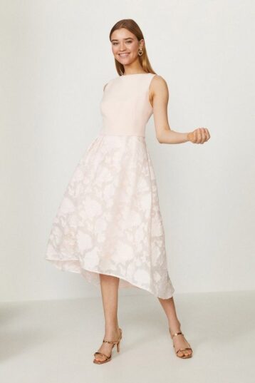 Coast pink hot sale and white dress