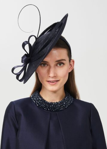 Hobbs Arabella Fascinator Navy Blue